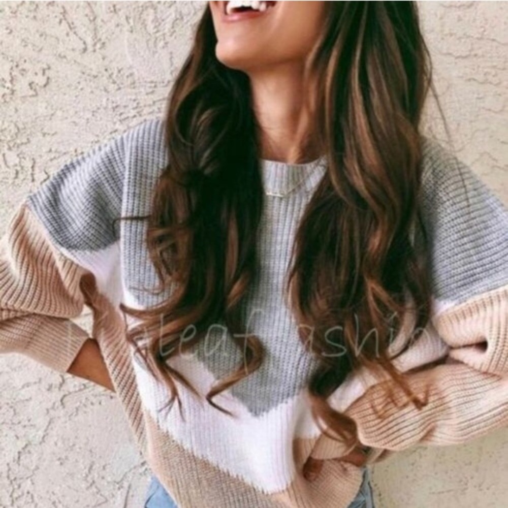 2 left💕 Spring ColorBlock Sweater - Picture 4 of 4